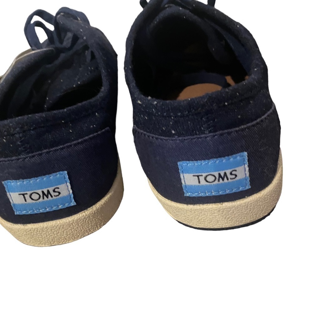 Men’s TOMS Paseo Low Top Navy Specks Wool Sneakers Shoes Size 8 NWT - Picture 4 of 7